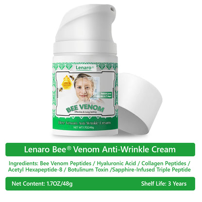 (Made and Shipped from USA) 🔥𝗟𝗲𝗻𝗮𝗿𝗼® 𝗕𝗲𝗲 𝗩𝗲𝗻𝗼𝗺 𝗔𝗻𝘁𝗶-𝗪𝗿𝗶𝗻𝗸𝗹𝗲 𝗖𝗿𝗲𝗮𝗺 - 🎉LAST DAY 80% OFF