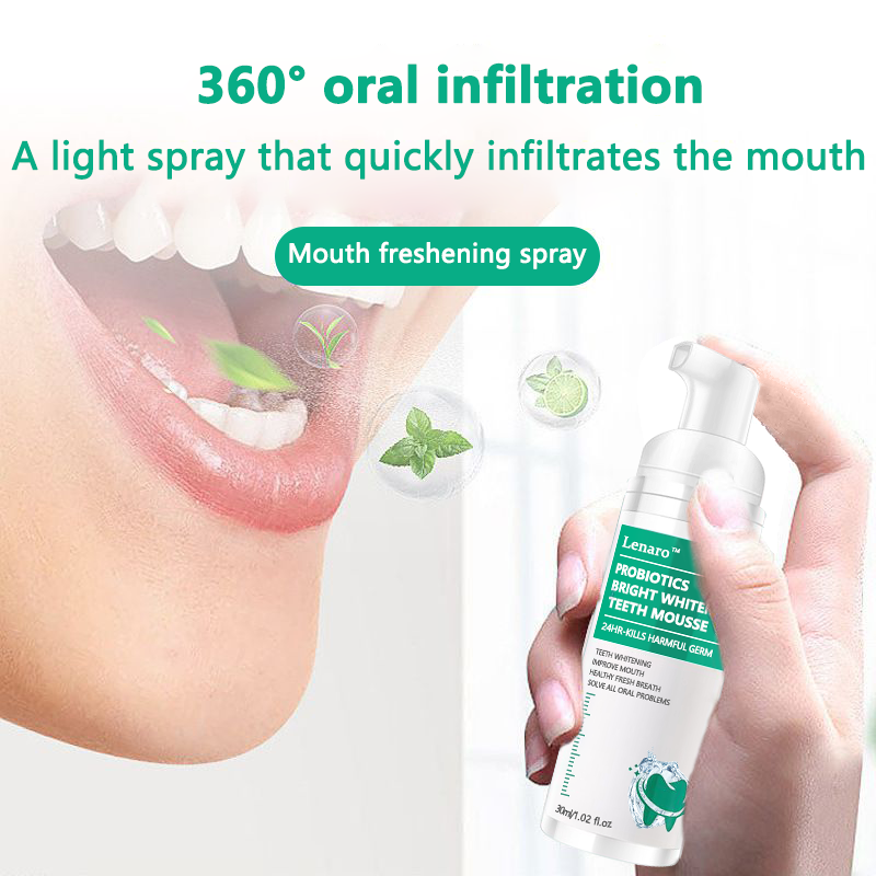 🎁🔥(Last Day Sale - 50% OFF)🌟Lenaro™ Herbal Brightening Oral Repair Mousse🦷